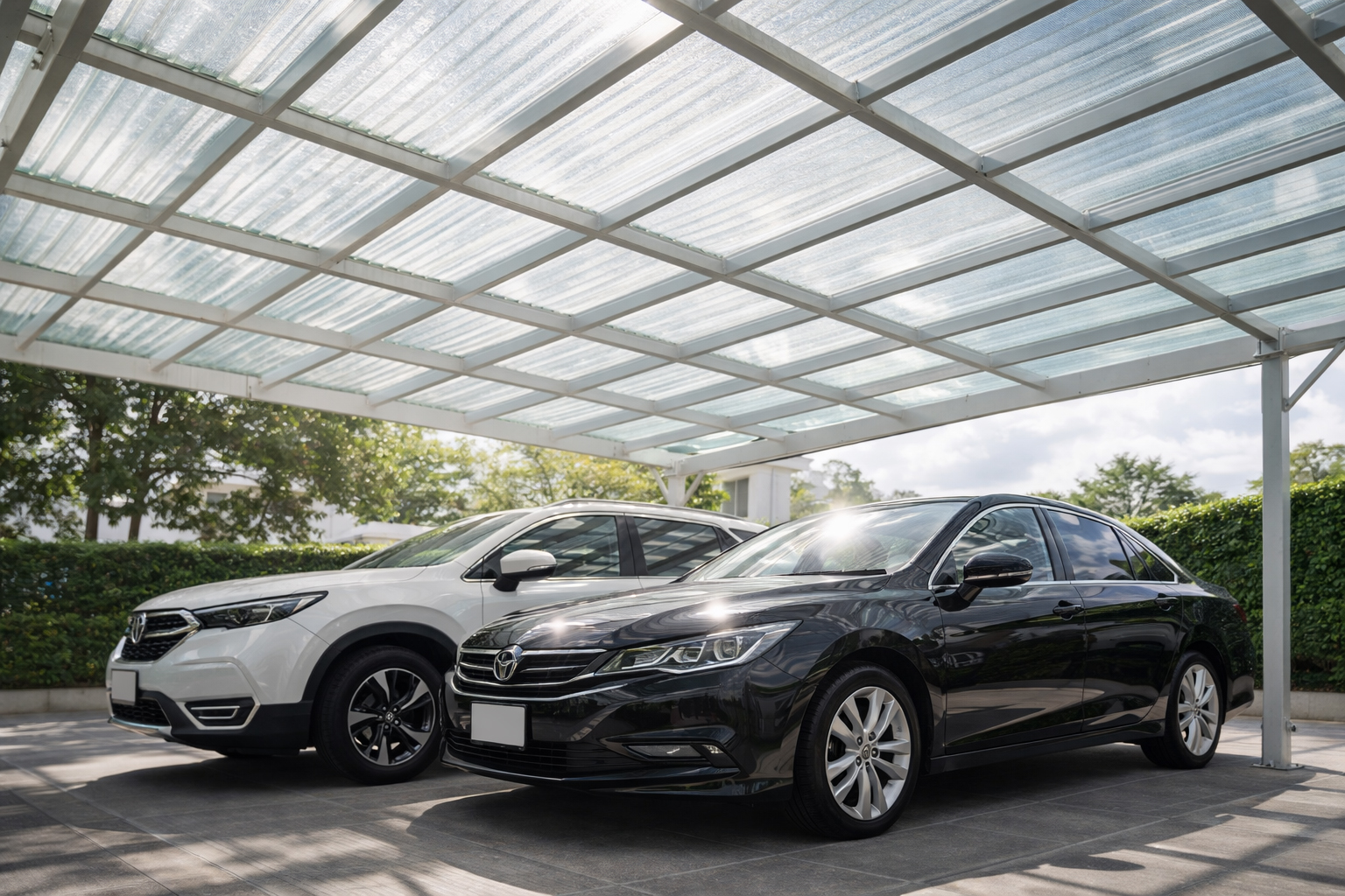 Aplikasi Atap FRP Sebagai Kanopi