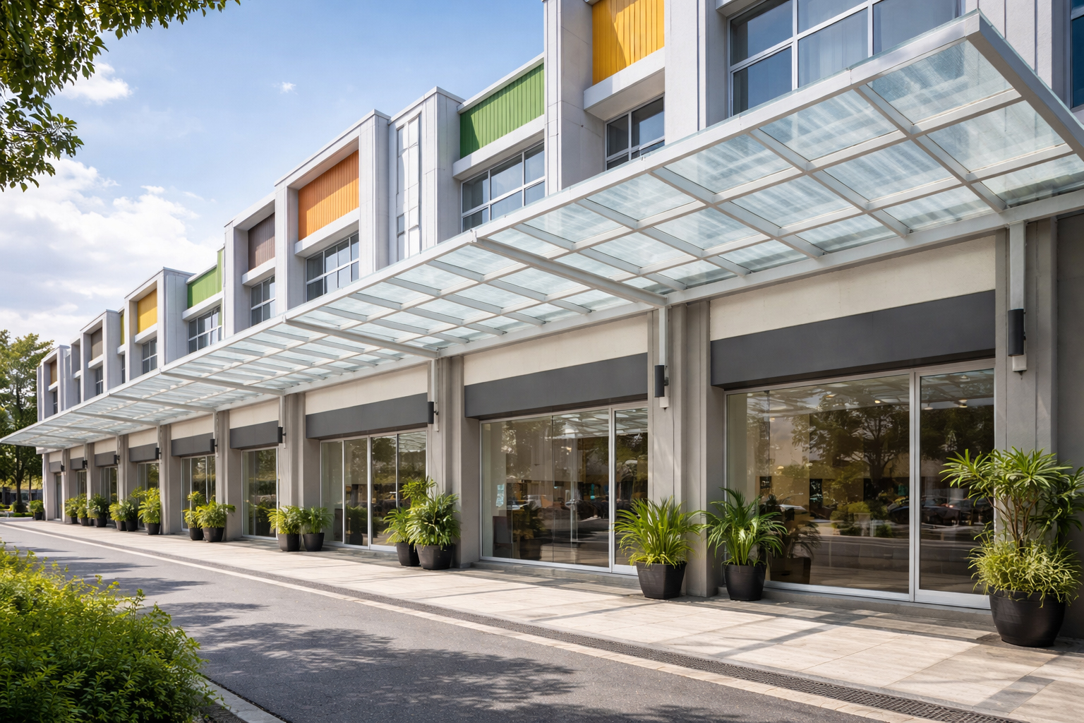 Aplikasi Atap FRP Pada Ruko